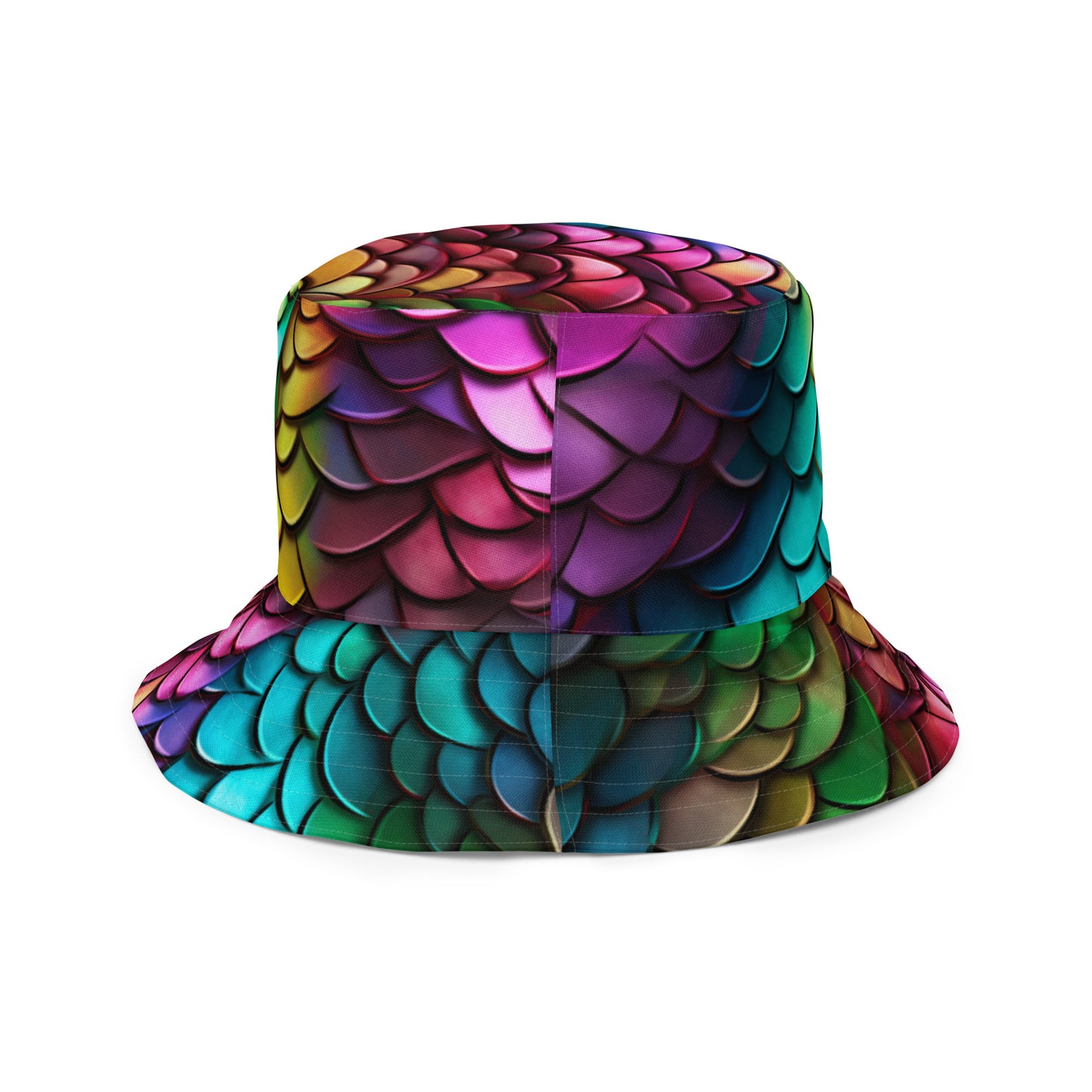 Metallic Reptile Reversible bucket hat