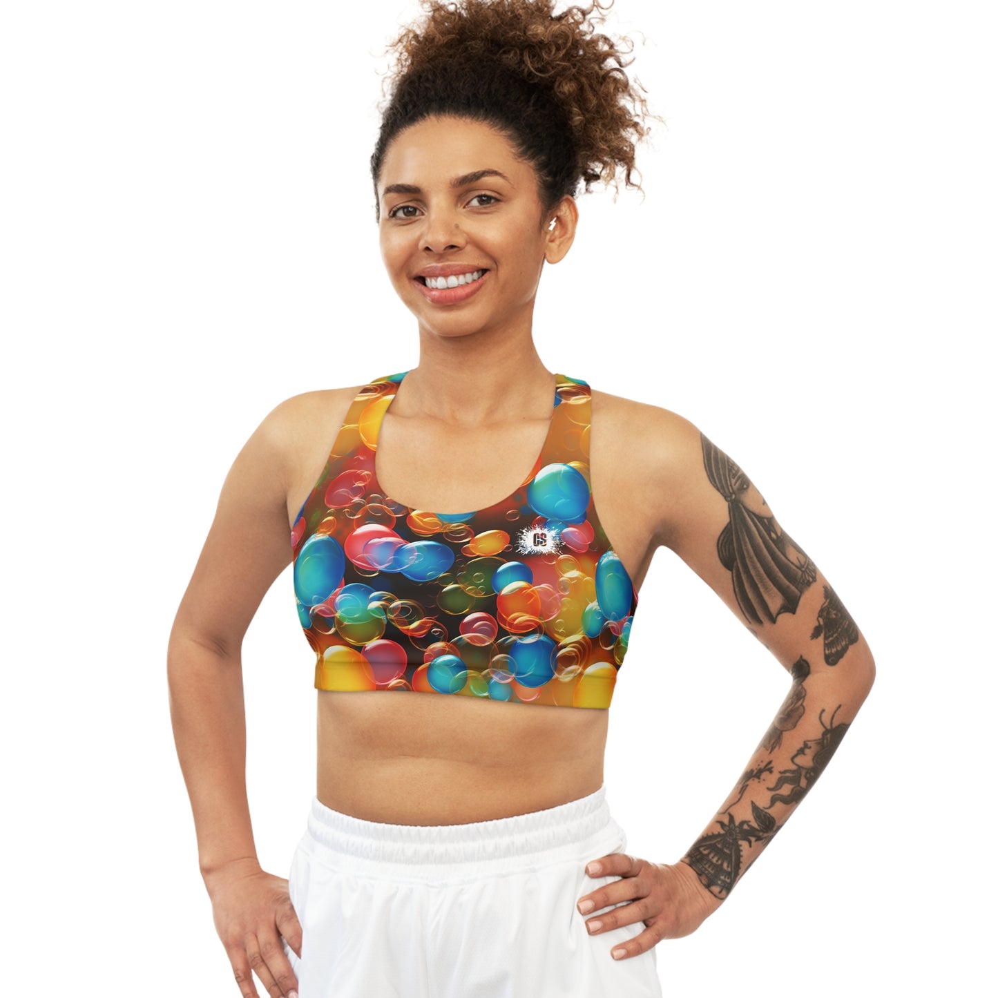 Bubble Attack Seamless Sports Bra