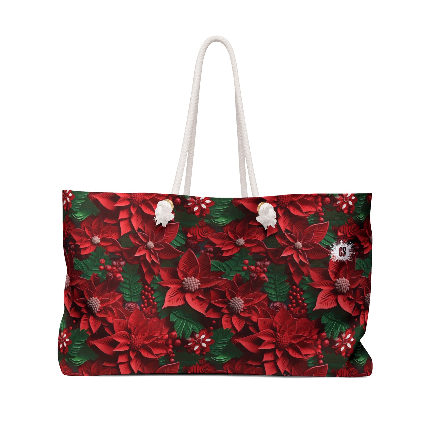 Christmas Leaves Weekender Bag