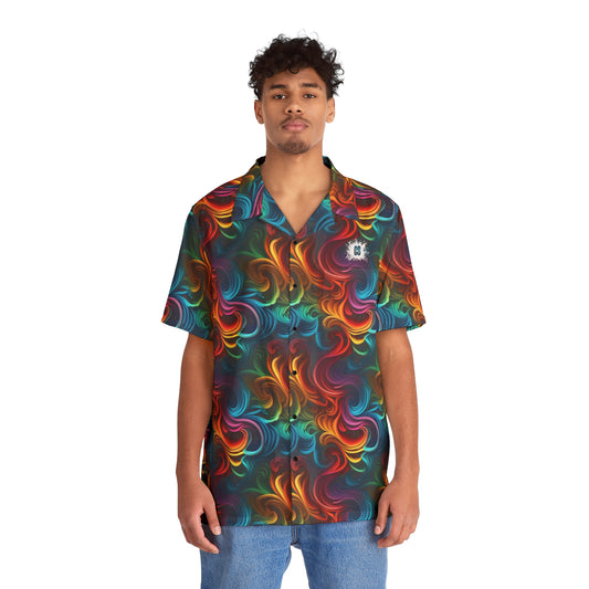 Squiggly Swirls Men's Hawaiian Shirt