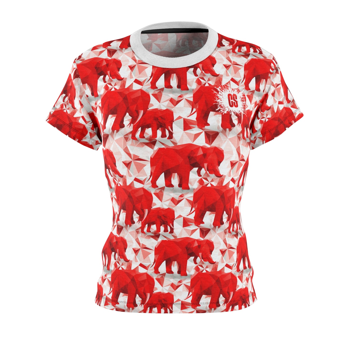 Elephants & Triangles Women's Cut & Sew Tee