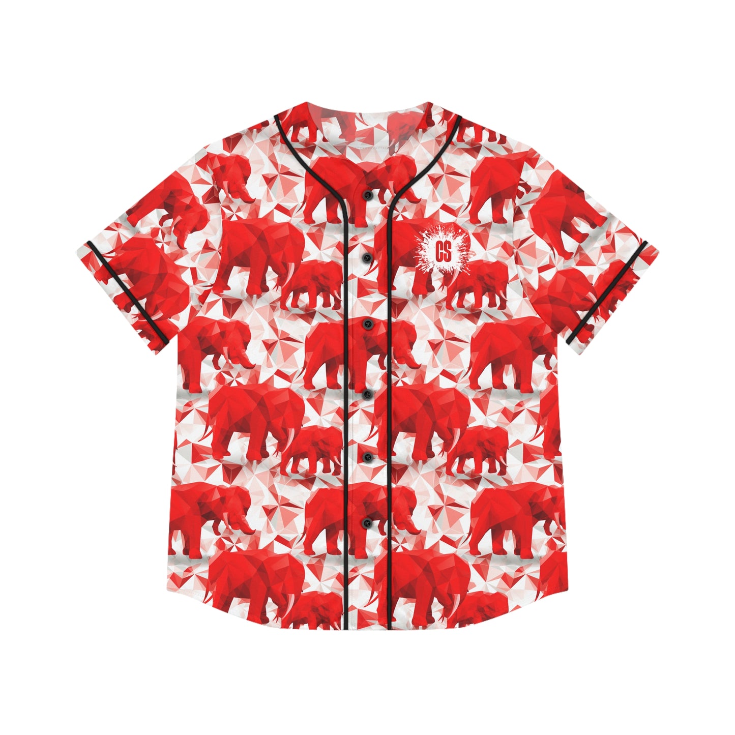 Elephants & Triangles Women's Baseball Jersey