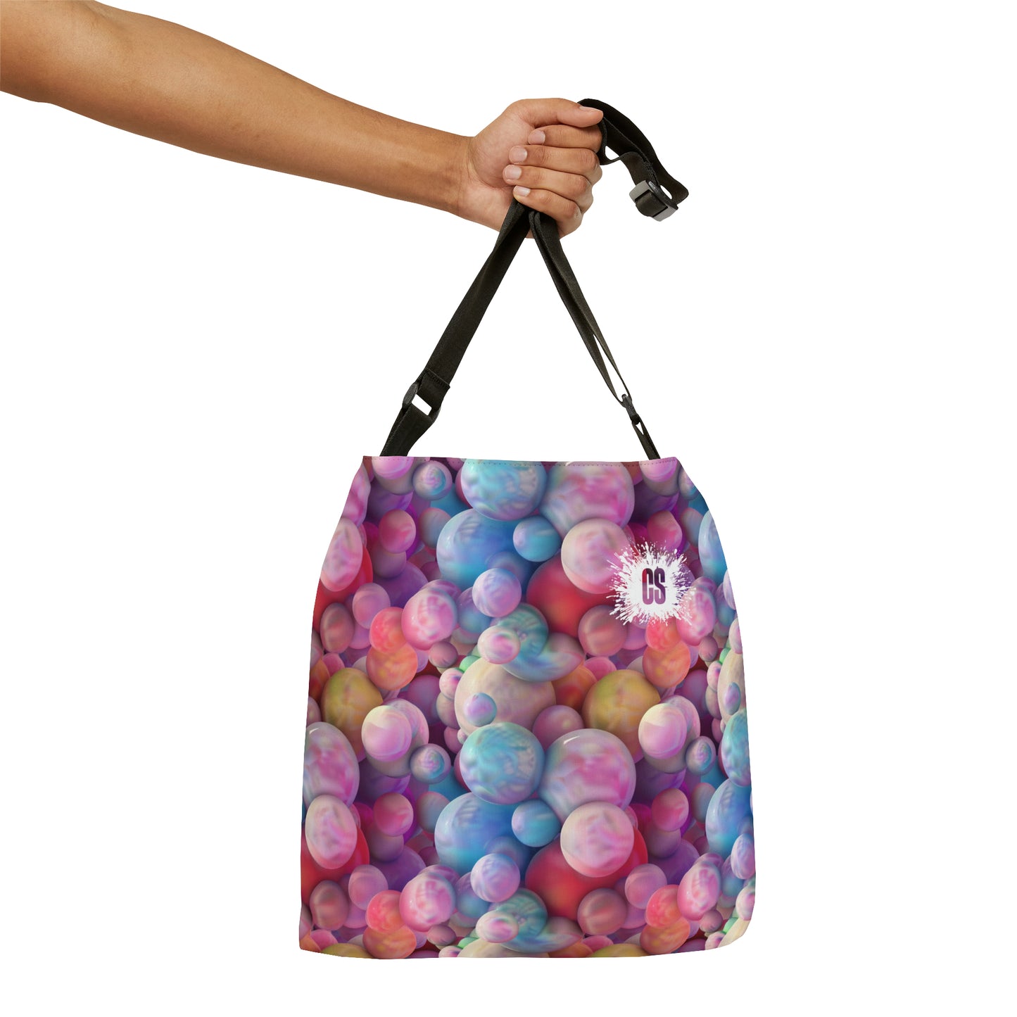 Pastel Marbles Adjustable Tote Bag