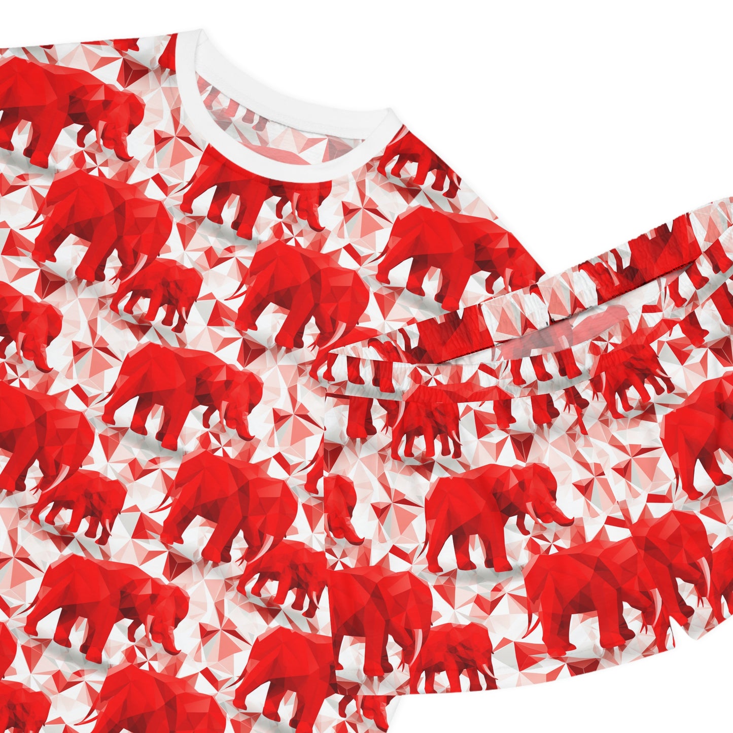 Elephants & Pyramids Women's Short Pajama Set