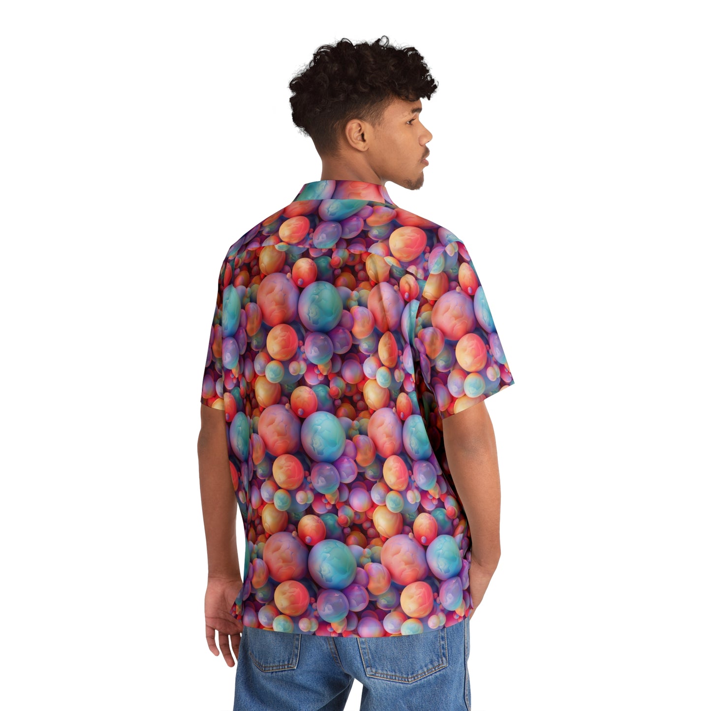 Colorful Jawbreakers Men's Hawaiian Shirt