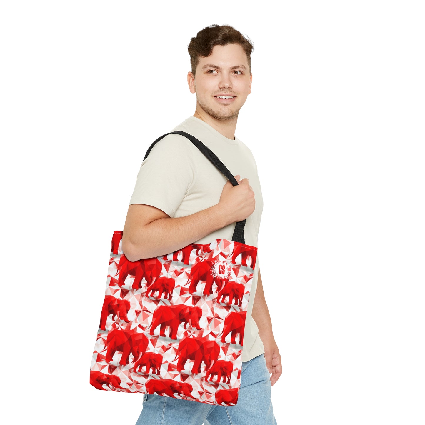 Elephants & Pyramids Tote Bag