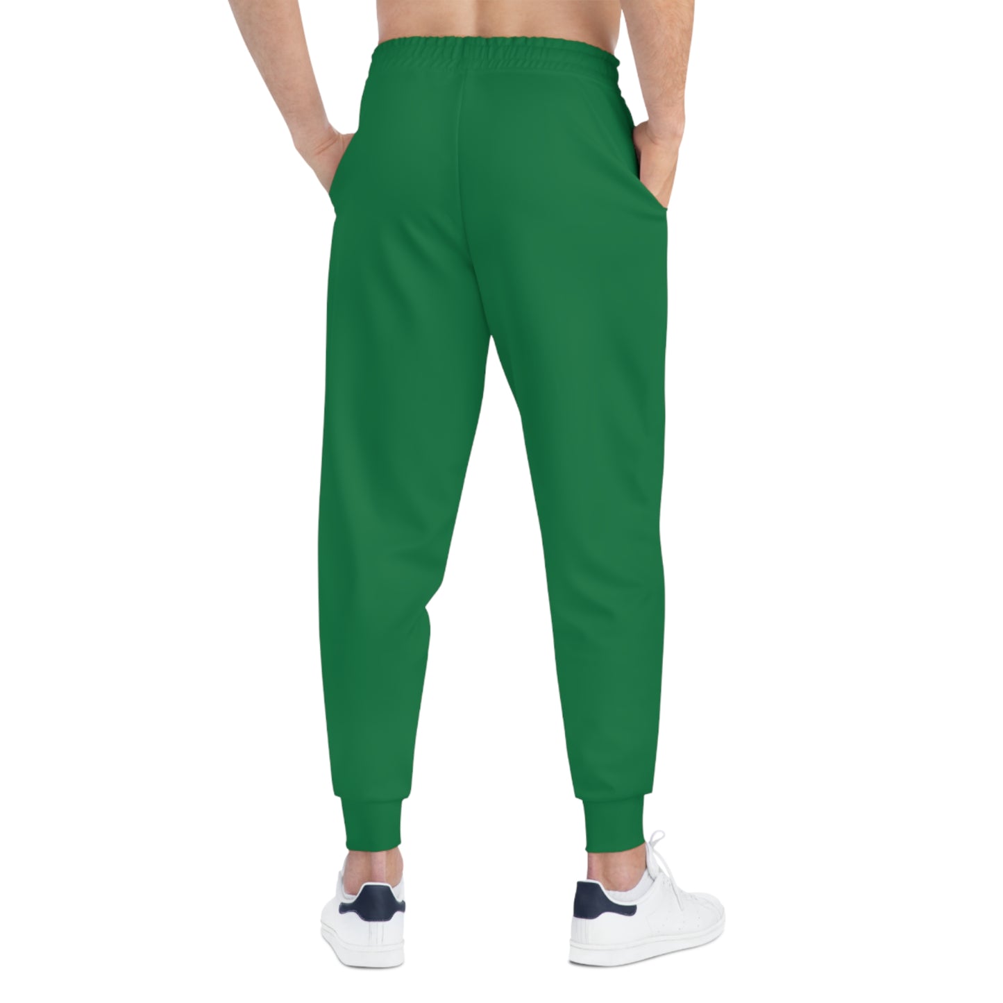 Dark Green Accent Athletic Joggers