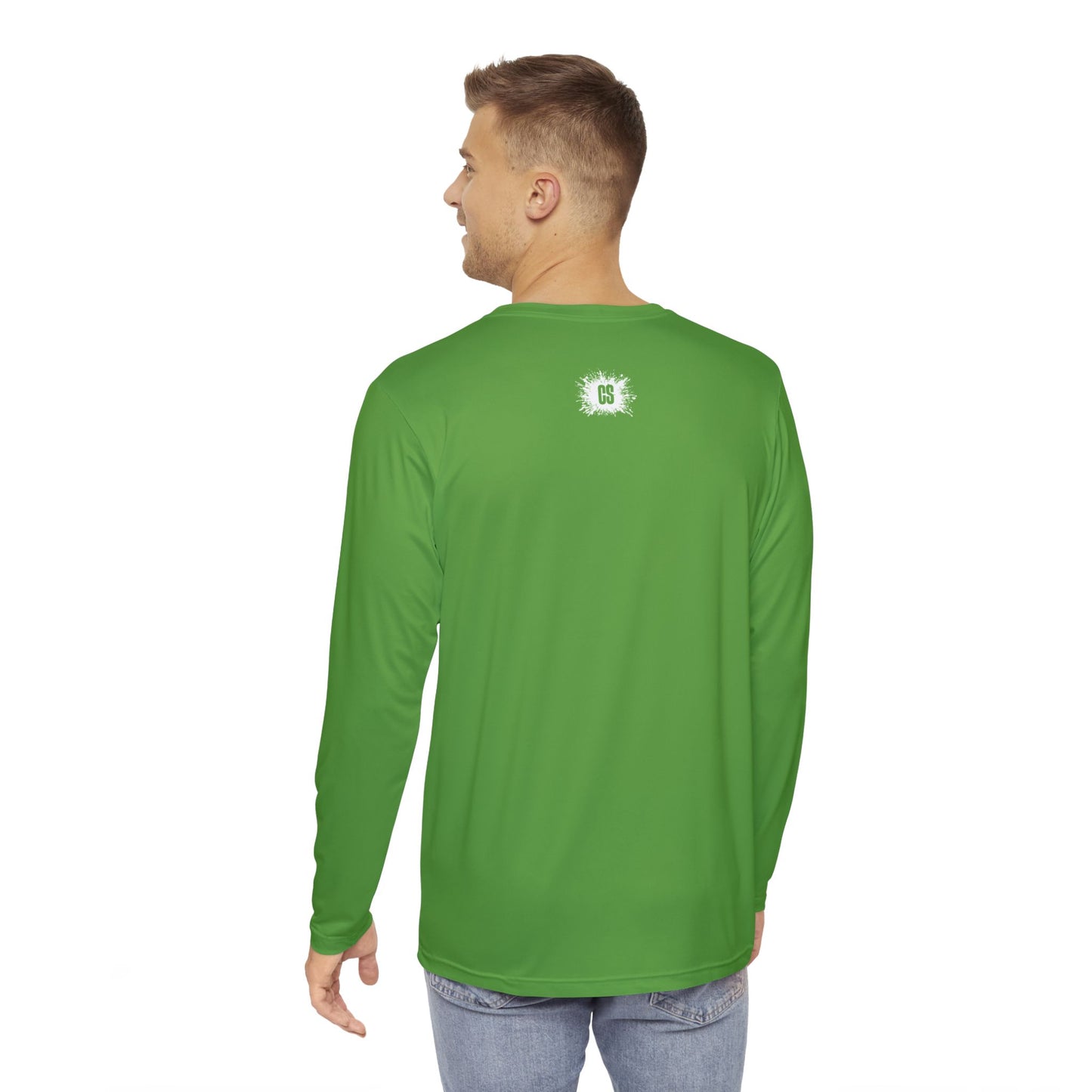 Vibrant Lime Green ColorSplash Long Sleeve Shirt for Vibrant Comfort