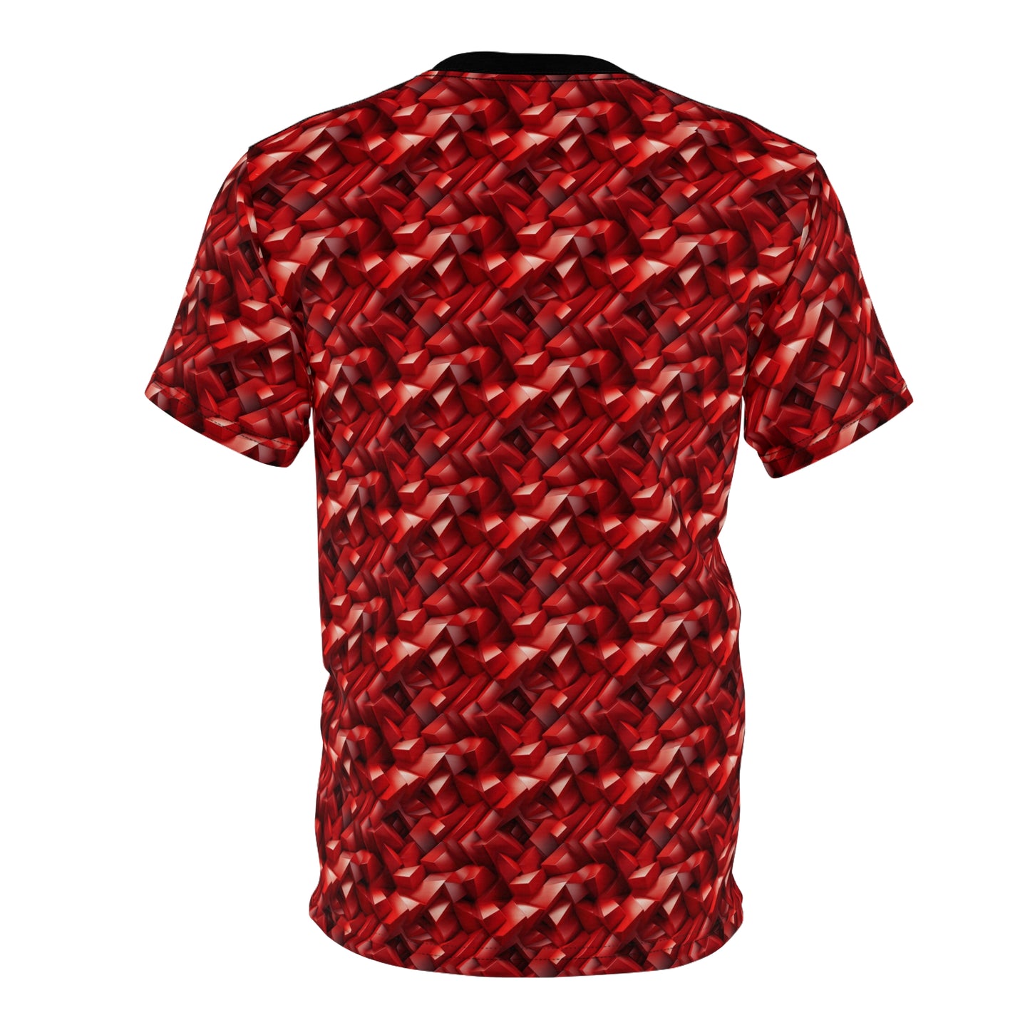 Geometric Crimson 1911 Unisex Cut & Sew Tee