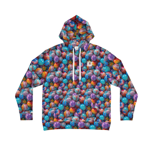 Colorful Glossy Marbles Men's Hoodie