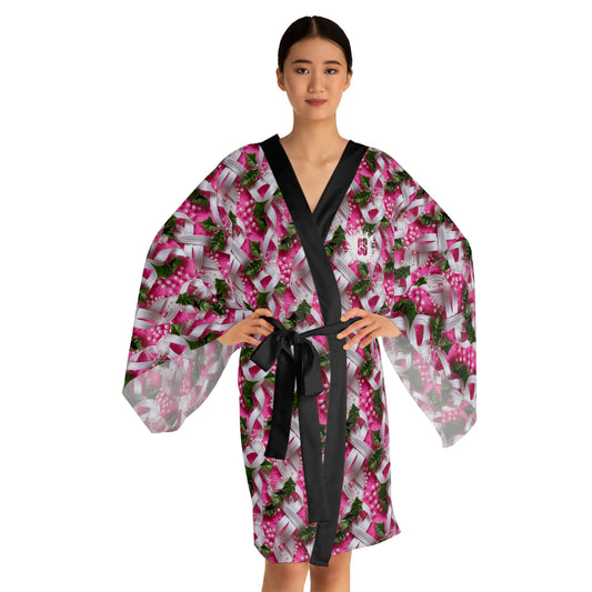 Ivy & Pearls Long Sleeve Kimono Robe