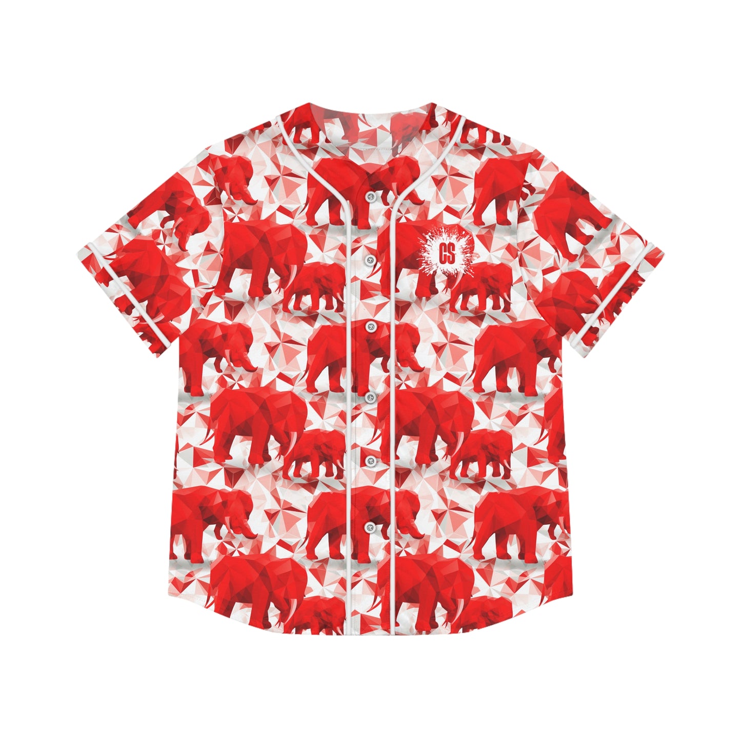 Elephants & Triangles Women's Baseball Jersey