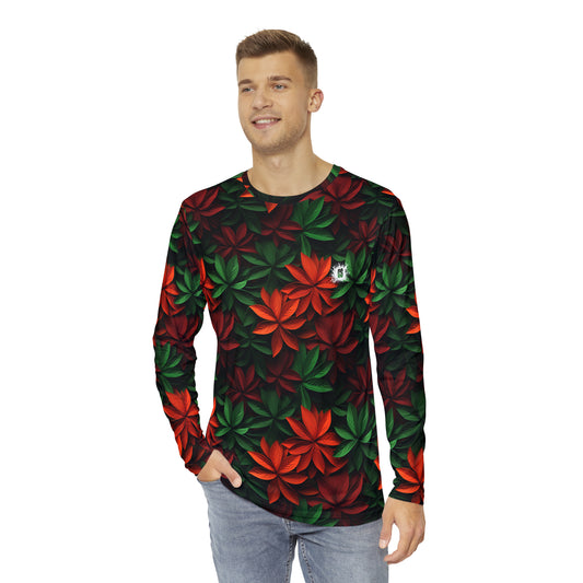 Christmas Bouquet Men's Long Sleeve Shirt