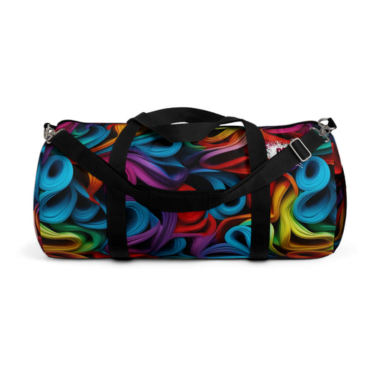 Rubber Band Rainbow Duffel Bag
