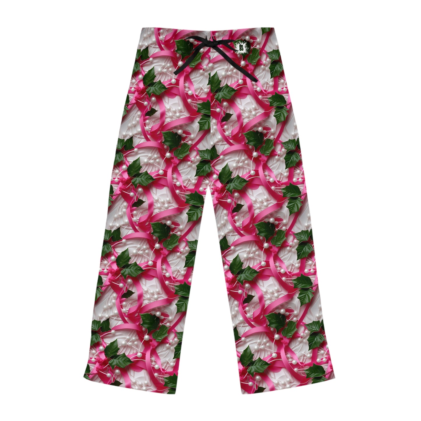 Pink Ribbons, Ivy & Pearls Women's Pajama Pants