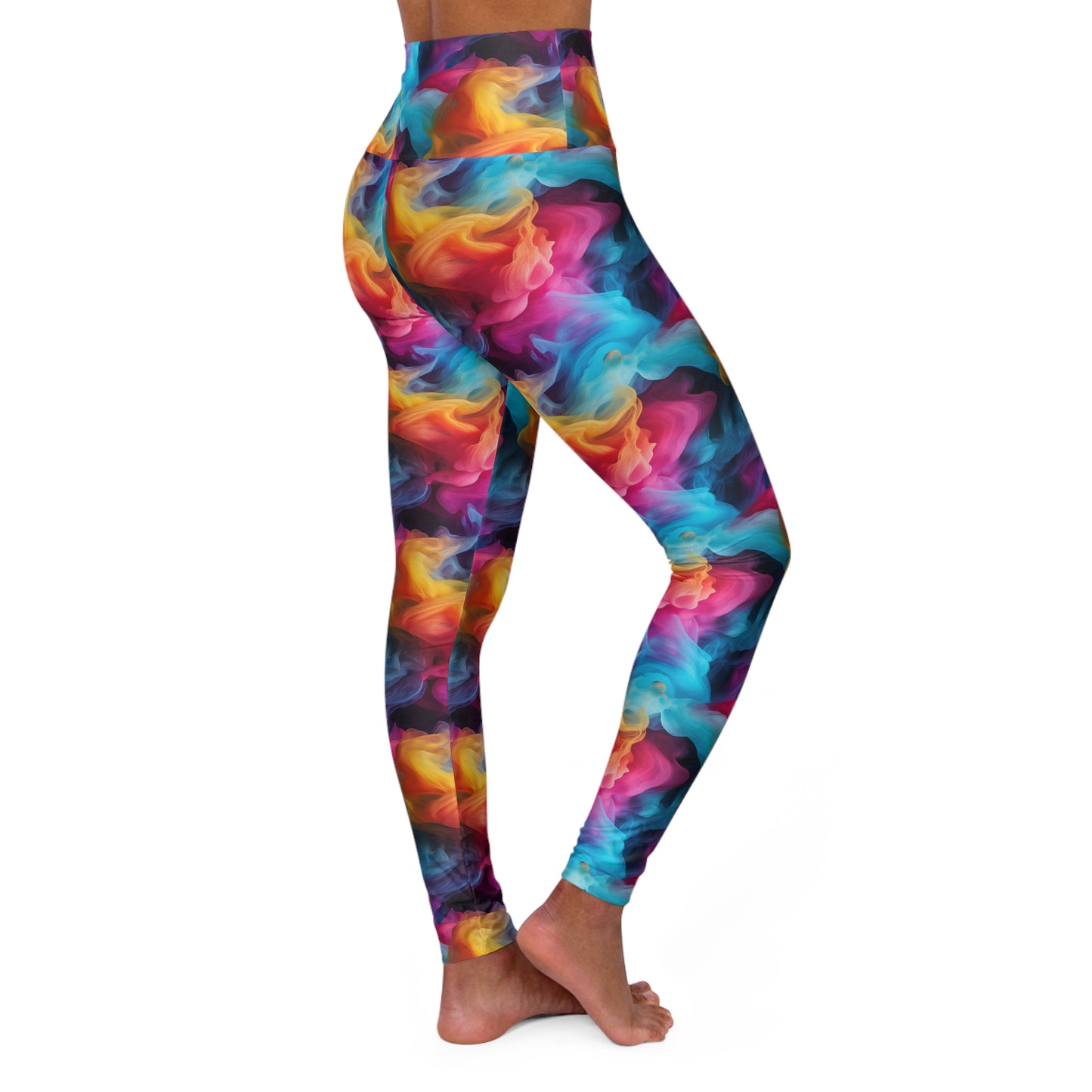 Smoky Haze High Waisted Yoga Leggings