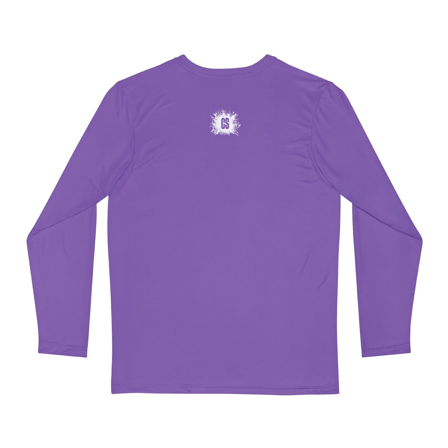 Vibrant Purple ColorSplash Long Sleeve Shirt for Creative Souls