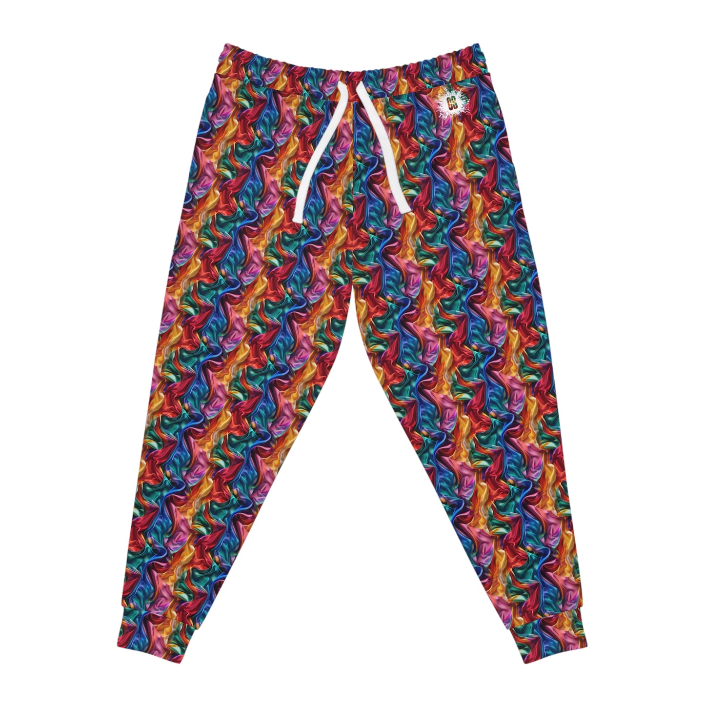 Colorful Satin Athletic Joggers