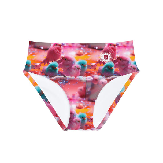 Colorful Bird Menagerie Girls' Hipster Swimsuit Bottom