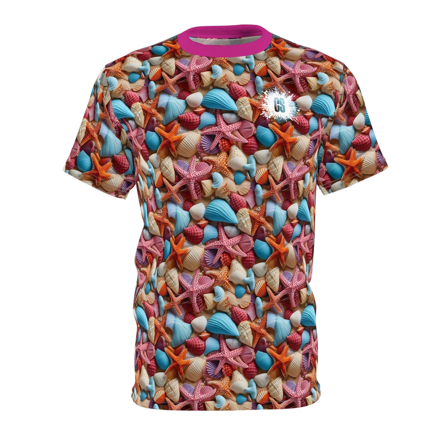 Seashells & Starfish Unisex Cut & Sew Tee