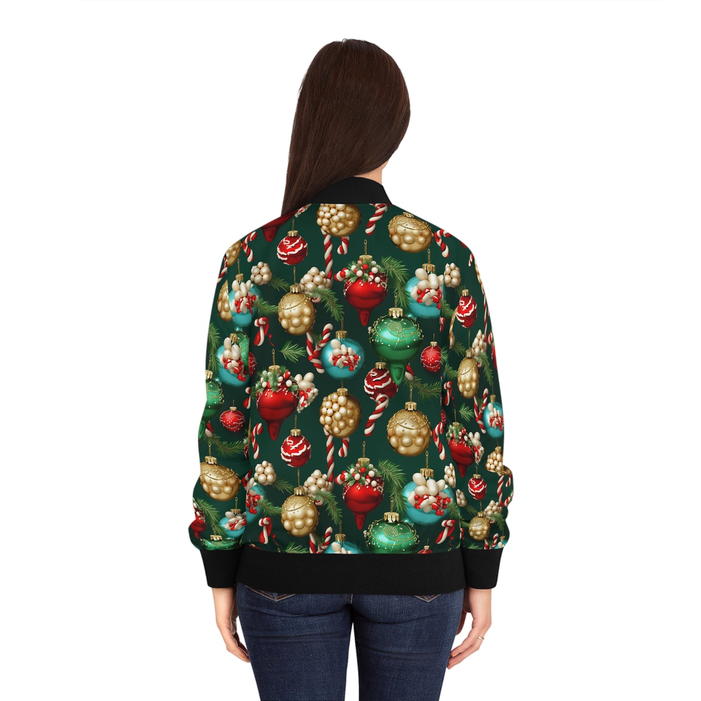 Christmas Ornaments Women's Bomber Jacket