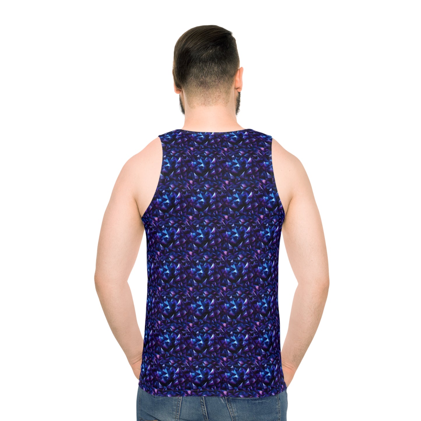 Geometric Purple Unisex Tank Top