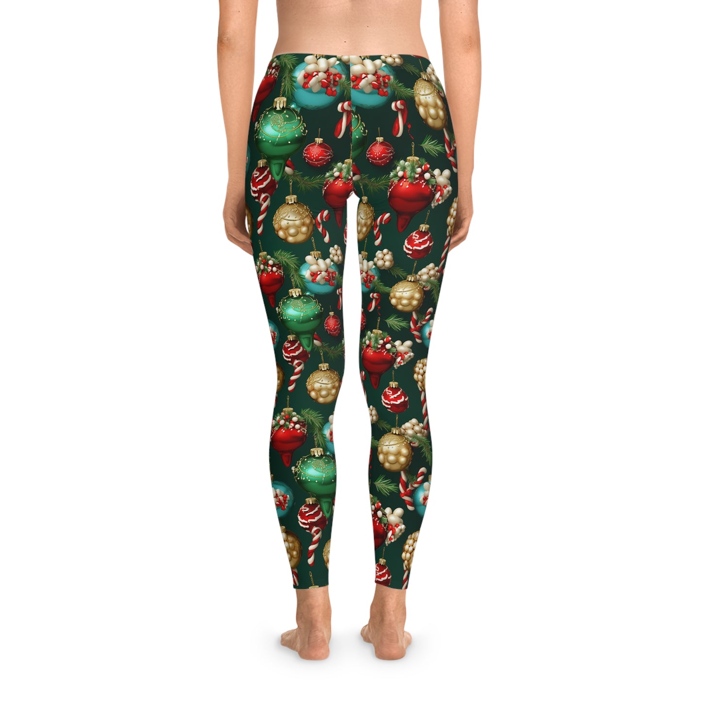 Christmas Ornaments Stretchy Leggings