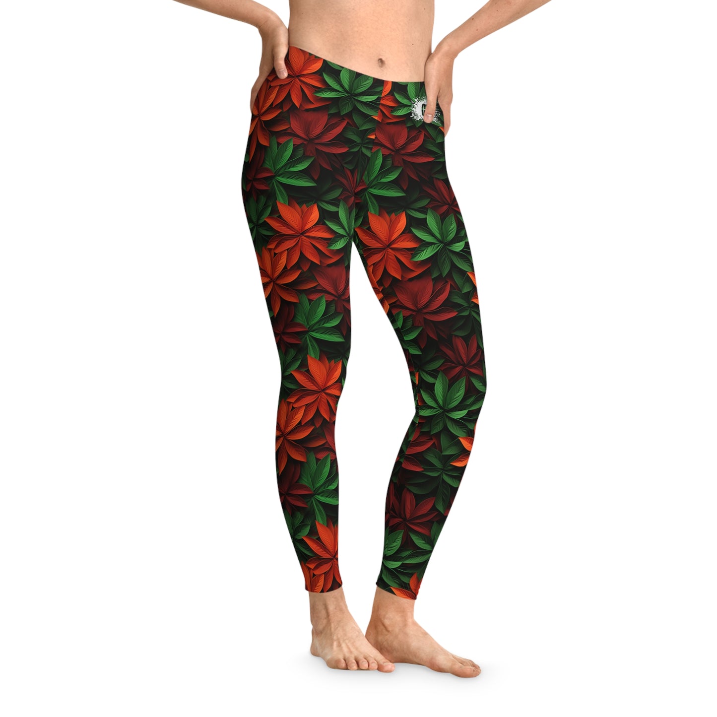 Christmas Bouquet Stretchy Leggings