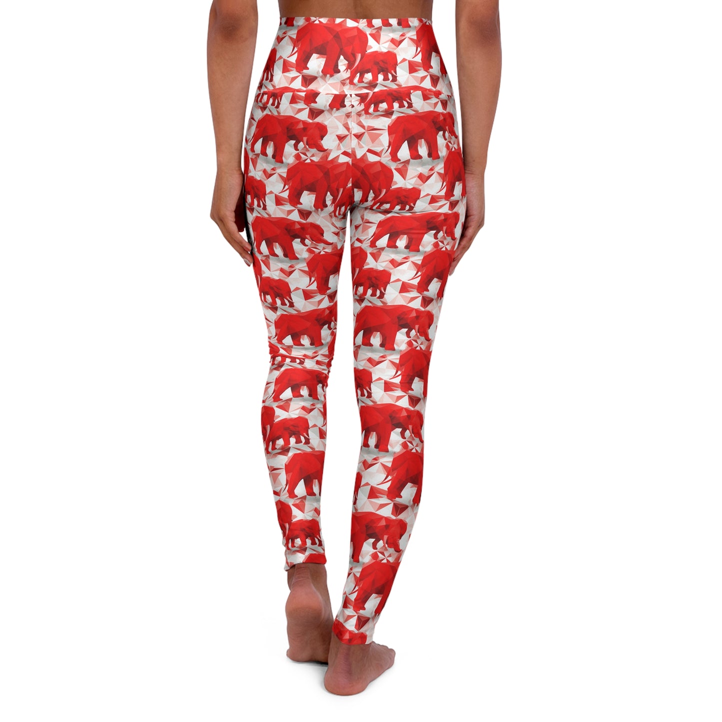 Elephants & Triangles High Waisted Yoga Leggings