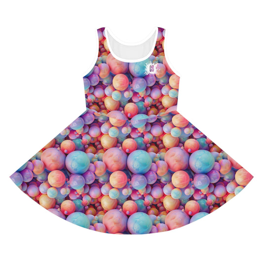 Pastel Jawbreakers Girls' Sleeveless Sundress (AOP)