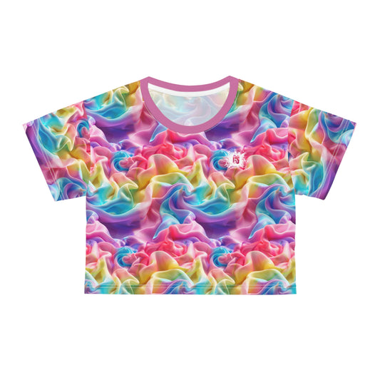 Cotton Candy Clouds Crop Tee