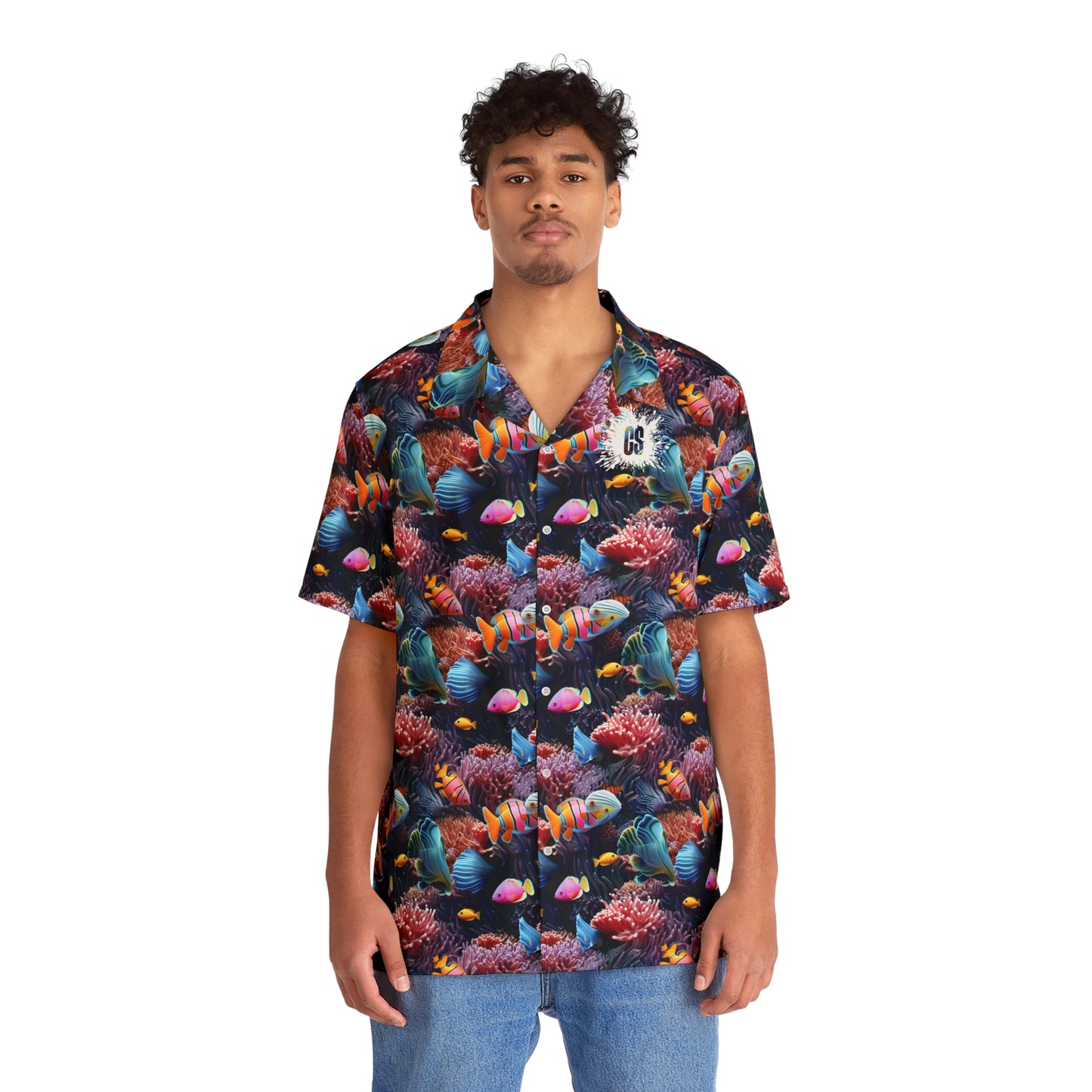 Deep Sea Aquarium Men's Hawaiian Shirt