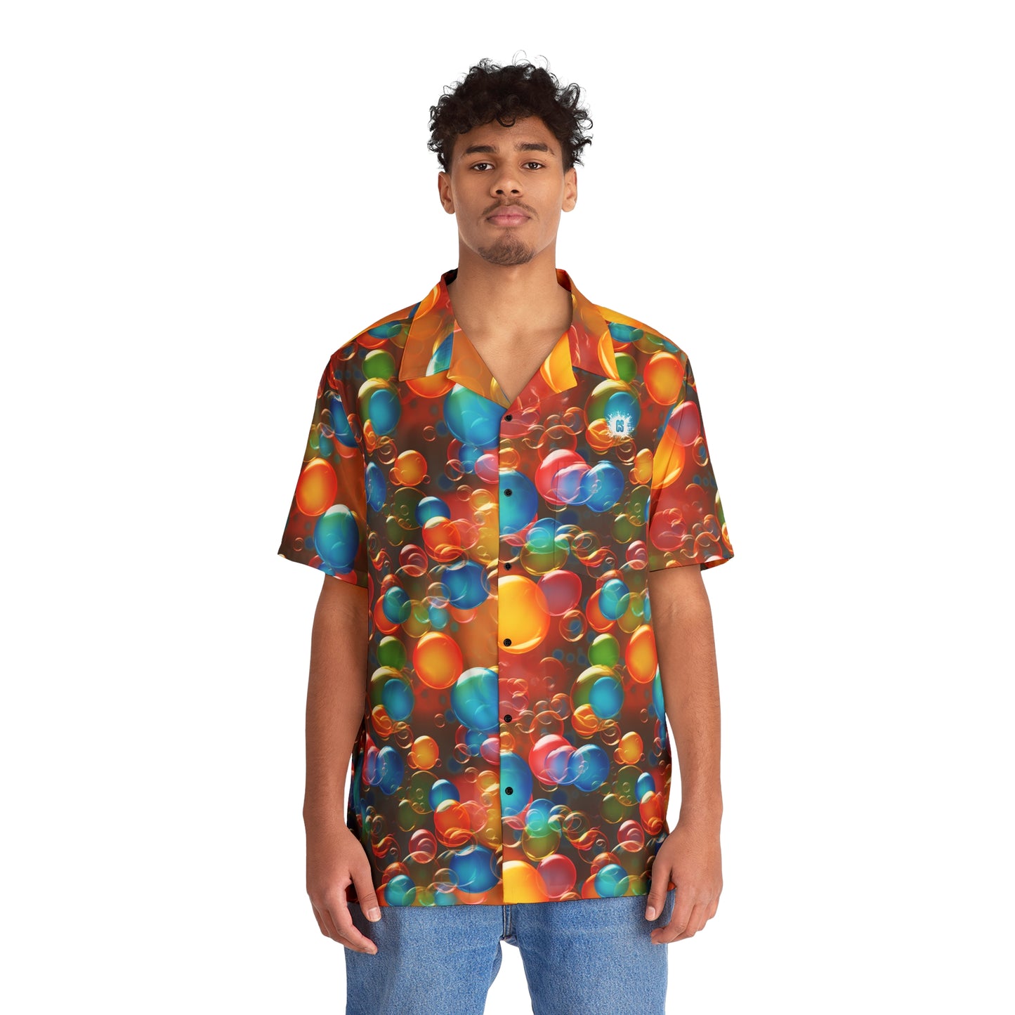 Bubble Attack Men's Hawaiian Shirt