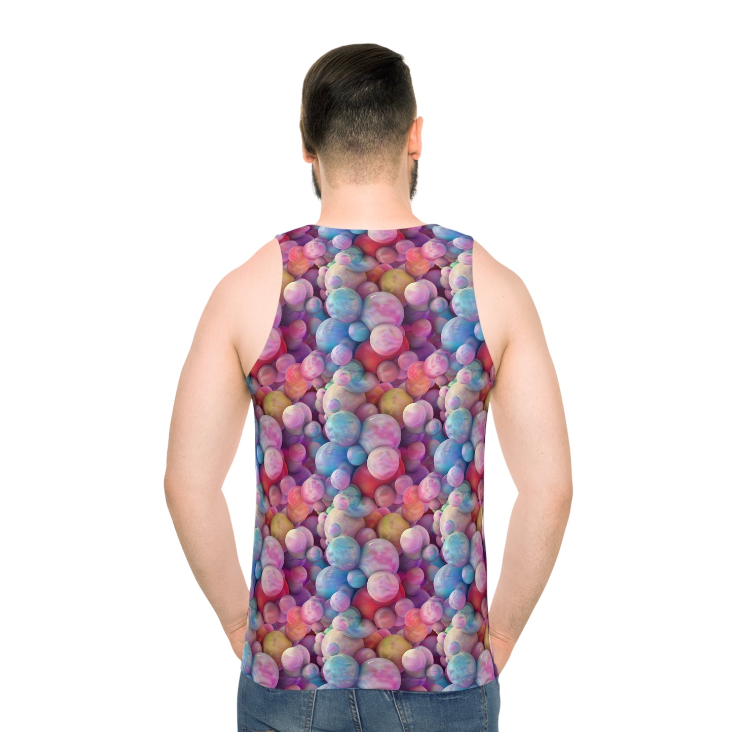 Pastel Marbles Unisex Tank Top (AOP)