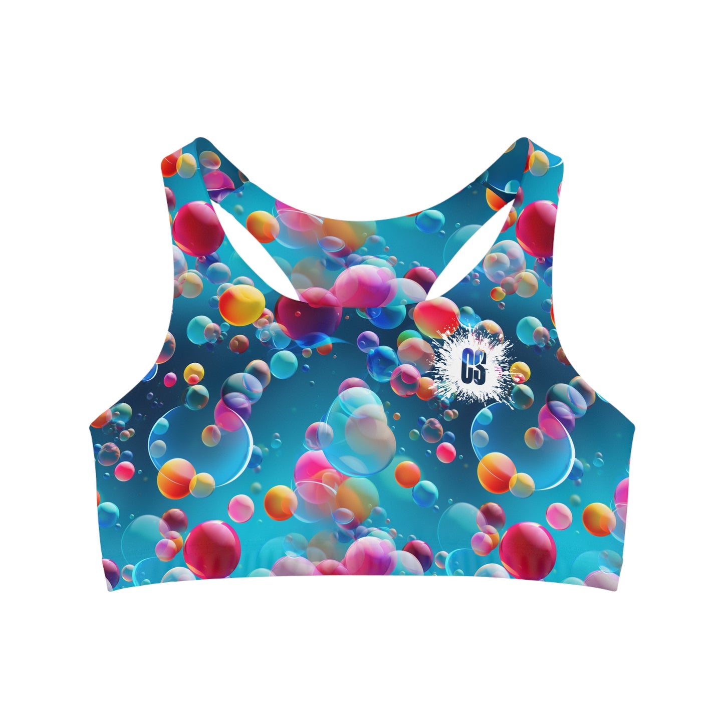 Floating Bubbles Seamless Sports Bra