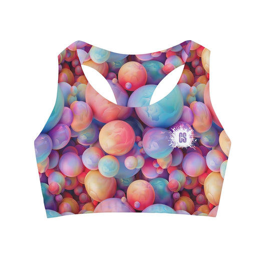 Pastel Jawbreakers Girls' Swimsuit Crop Top