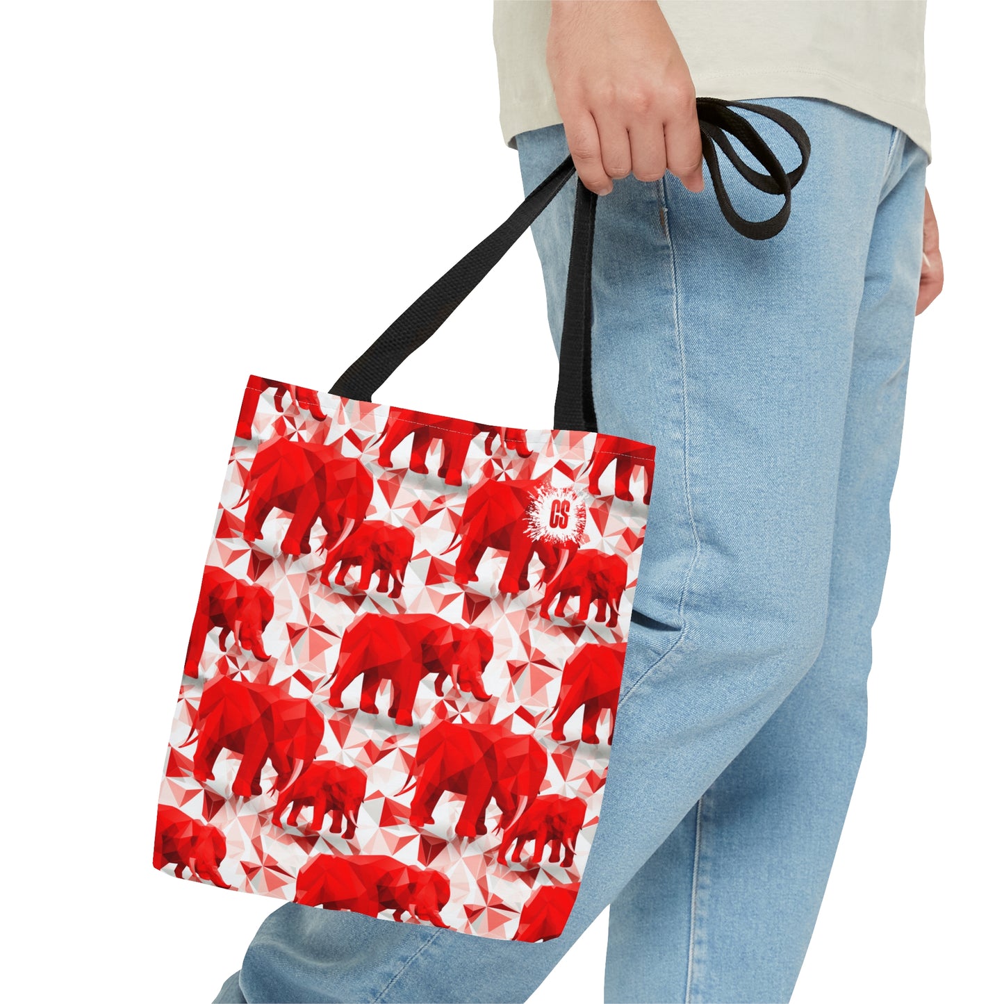 Elephants & Pyramids Tote Bag