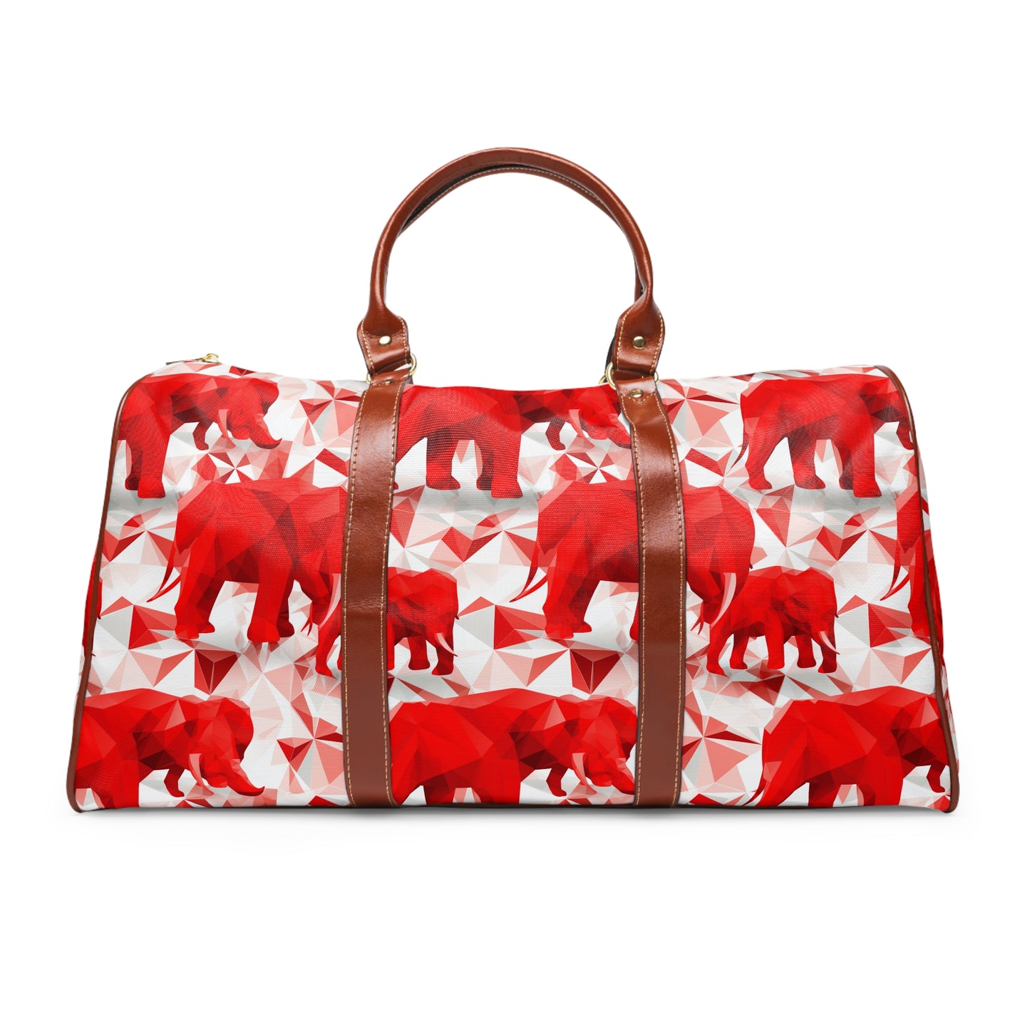 Elephants & Triangles Waterproof Travel Bag