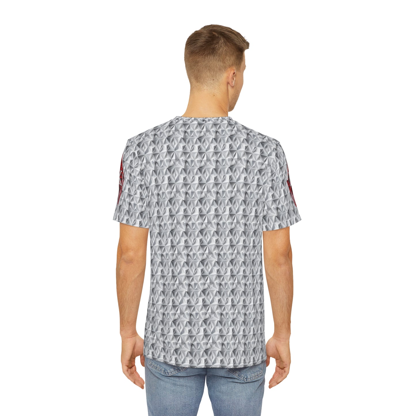 Red Diamond 1911 White Diamond Pat. Men's Polyester Tee