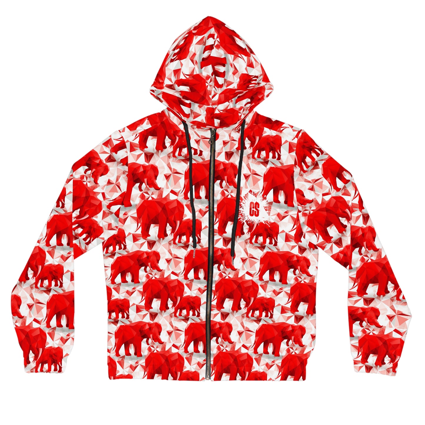 Elephants & Triangles Women’s Full-Zip Hoodie