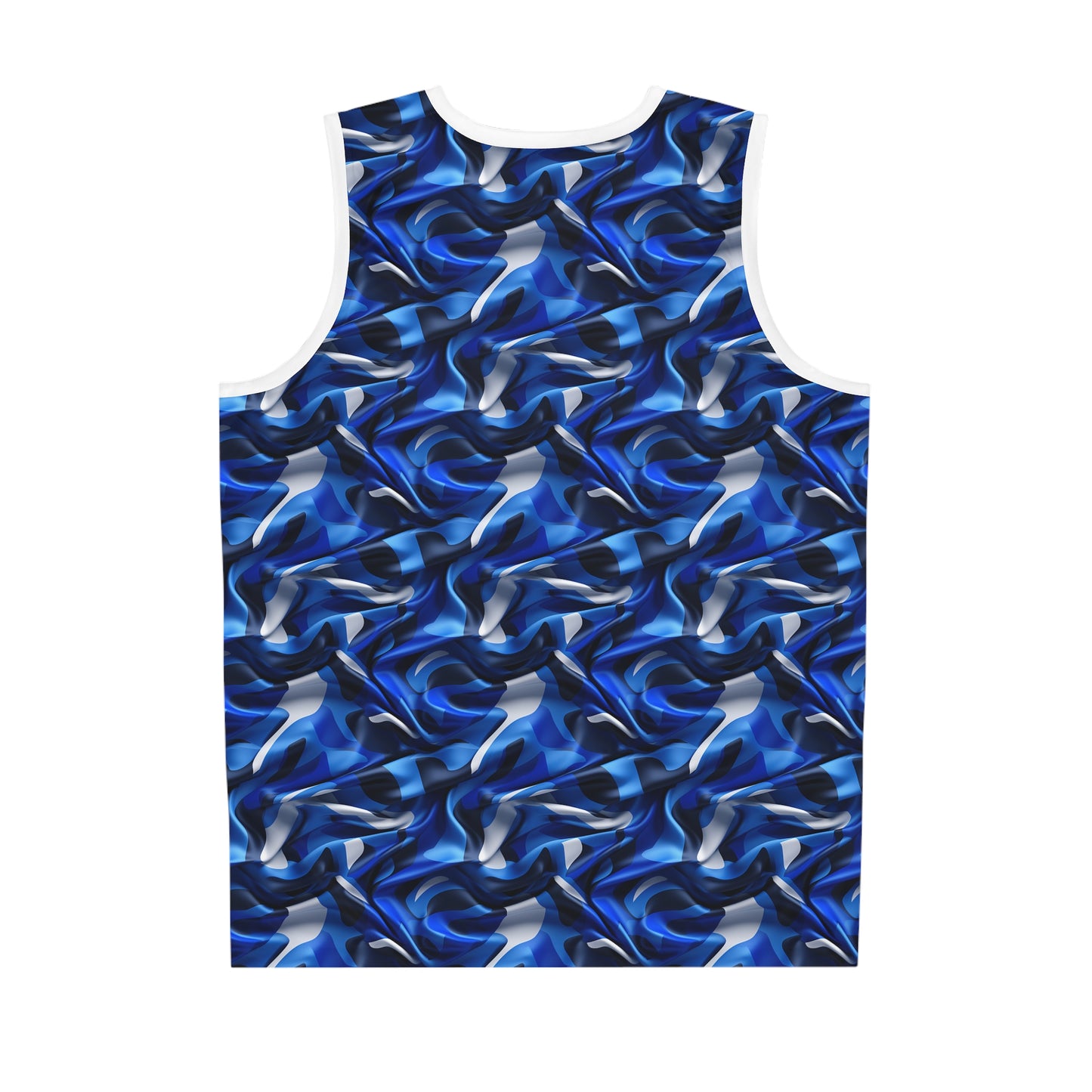 Memphis Blue & Silver Camo Basketball Jersey