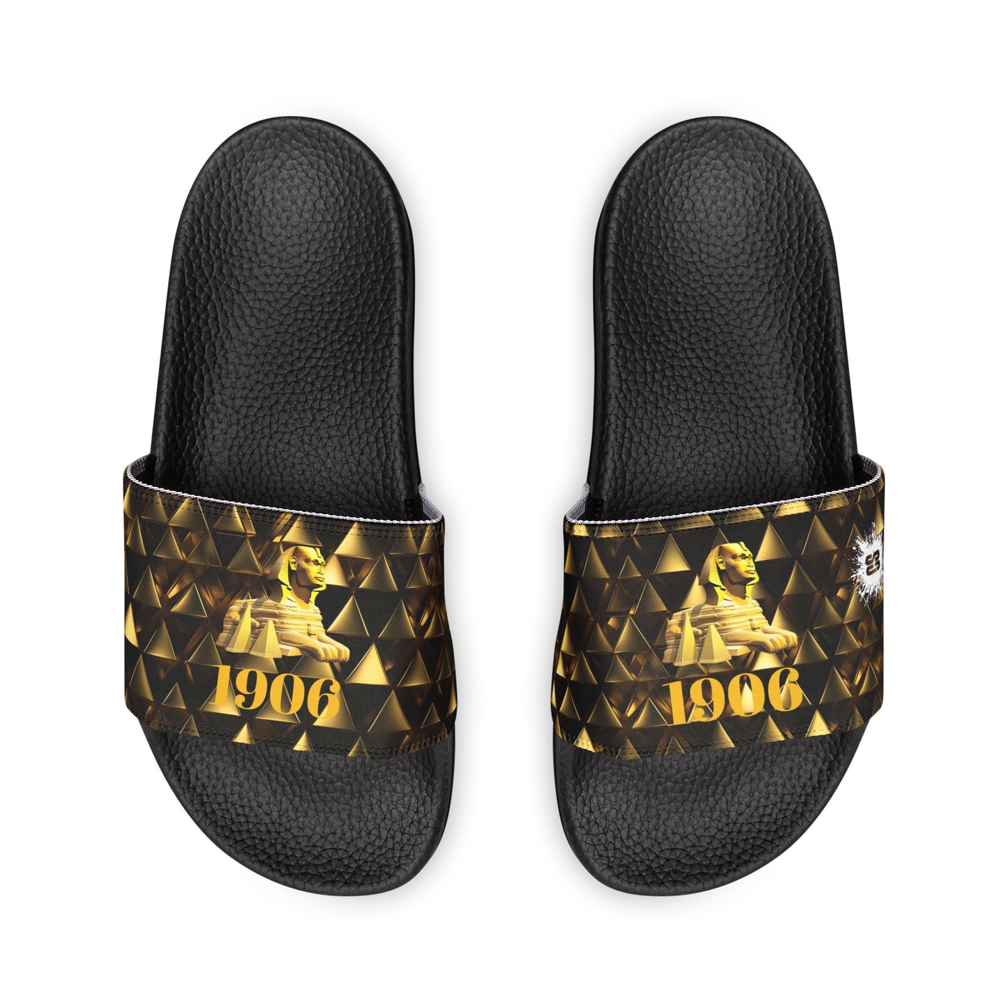 Gold & Black Pyramids 1906 Men's Removable-Strap Sandals