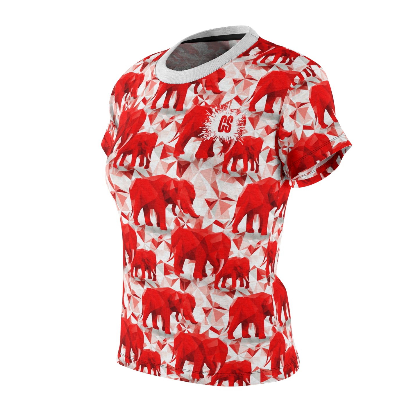 Elephants & Triangles Women's Cut & Sew Tee