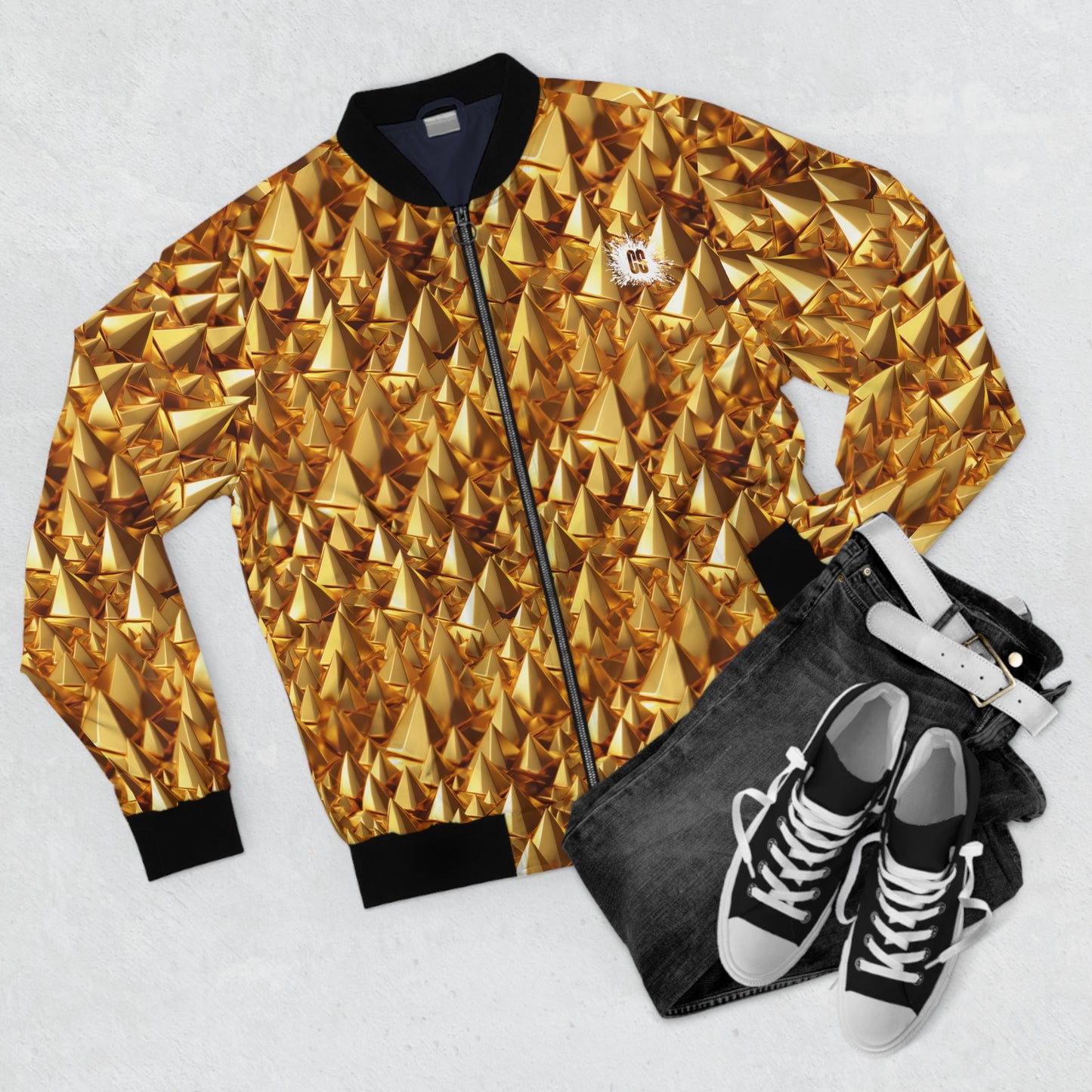 GoldPyramids Mens Bomber Jacket