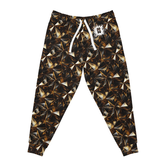 Black & Gold Pyramids Athletic Joggers