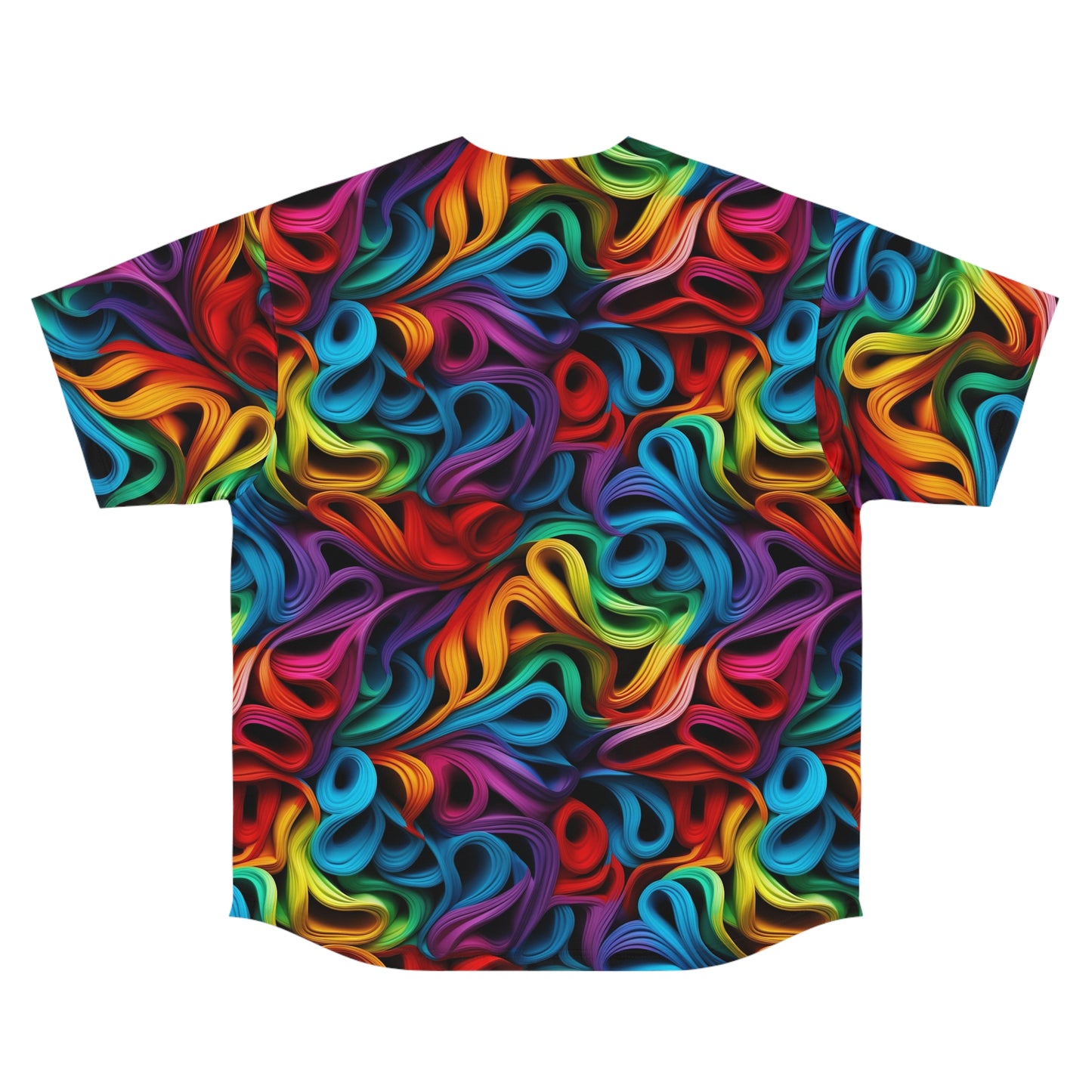 Rubber Band Rainbow Men's Baseball Jersey