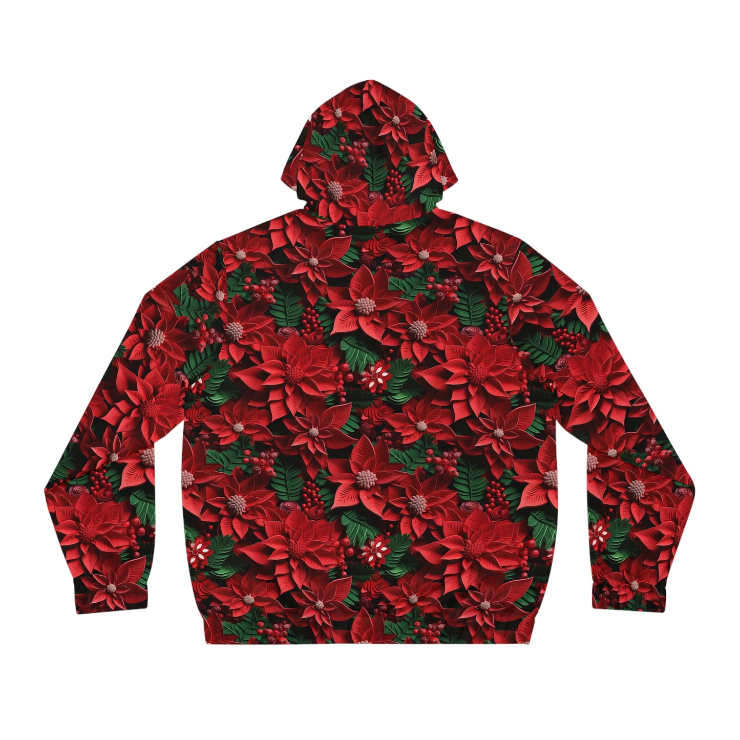 Christmas Leaves Men's Full-Zip Hoodie