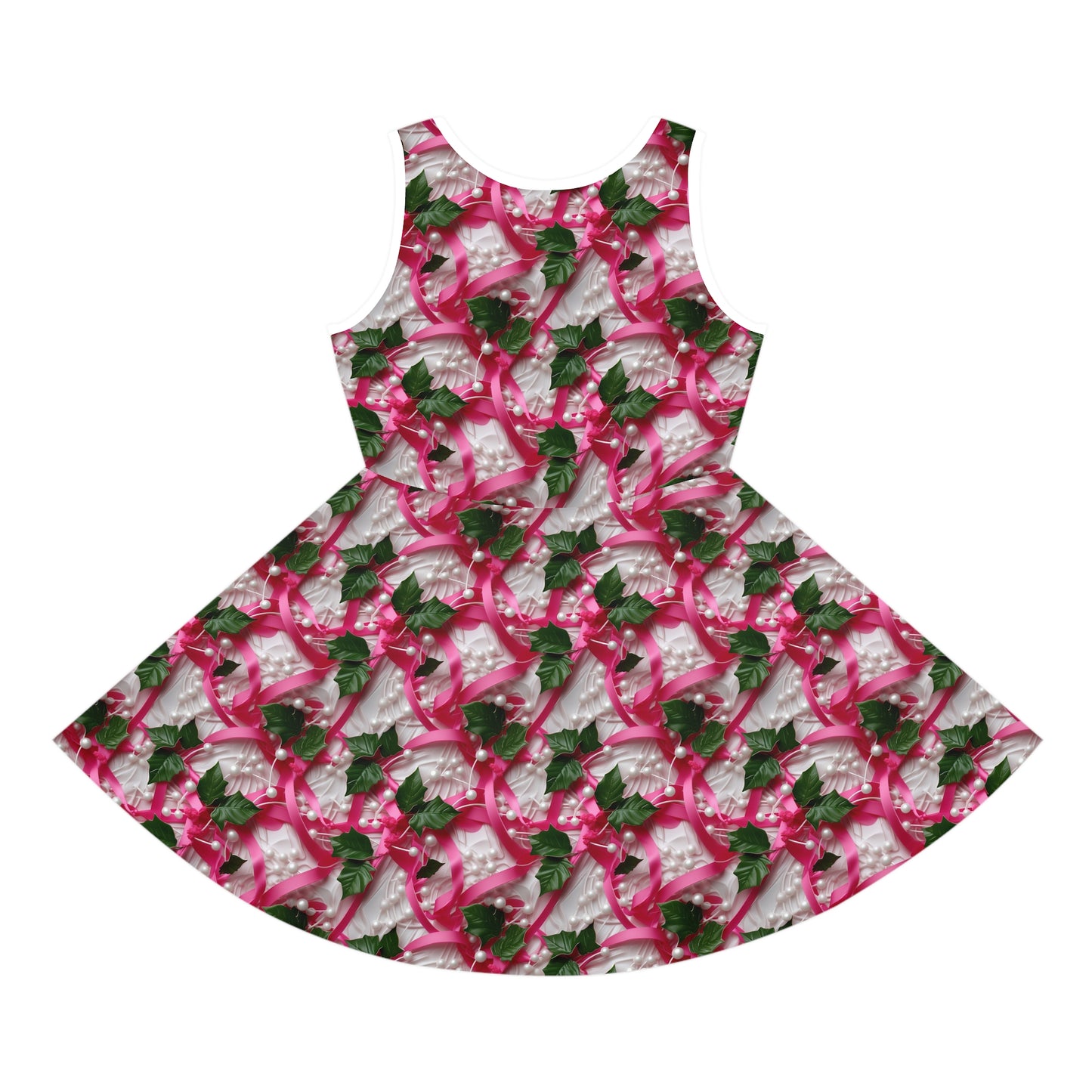 Pink Ribbons, Ivy & Pearls Girls' Sleeveless Sundress