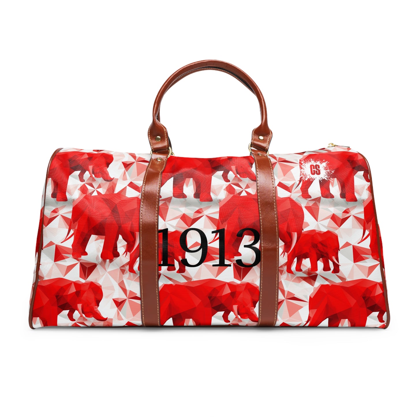 Elephants & Triangles Waterproof Travel Bag