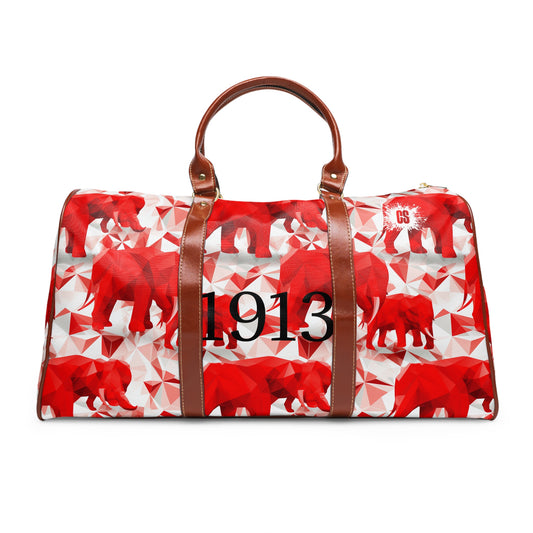 Elephants & Triangles Waterproof Travel Bag